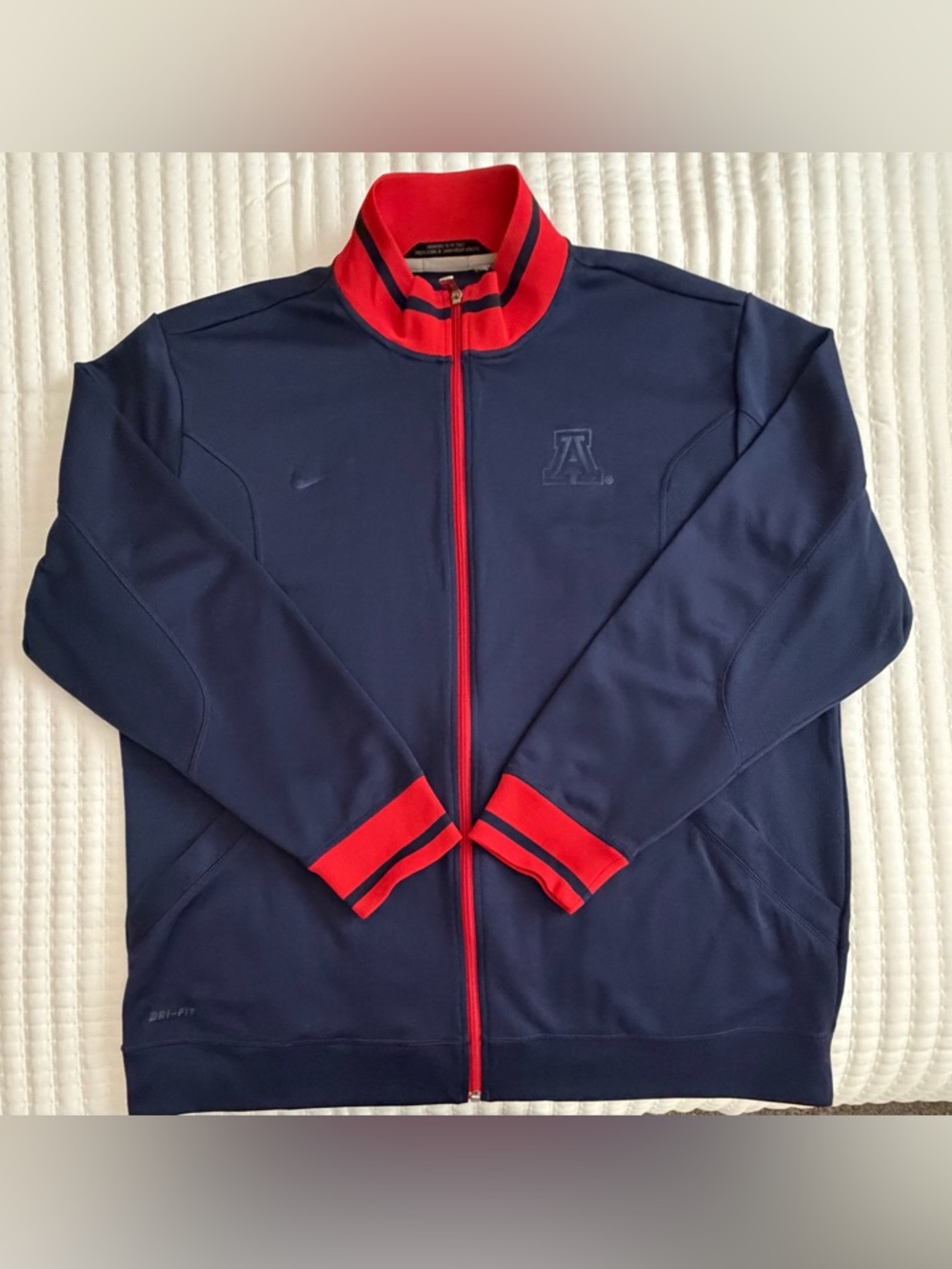 Nike Navy and Red Bomber Track Jacket Men’s XXL